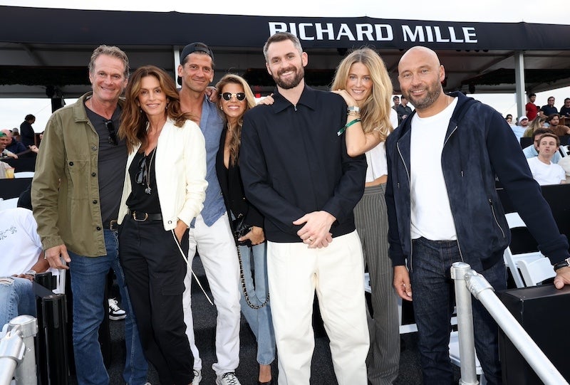 Rande Gerber, Cindy Crawford, Wayne and Cynthia Boich, Kevin and Kate Love, and Derek Jeter